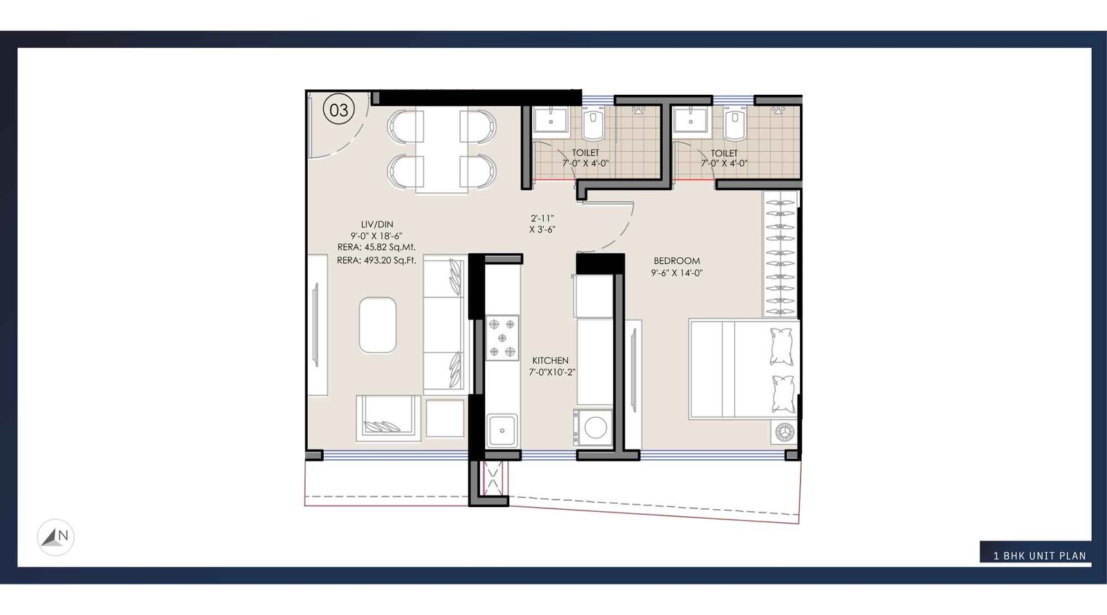 Gami-Pristine-Floor-Plan-1BHK